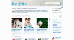 Desktop Screenshot of aboutintelligence.co.uk